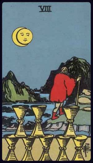 Eight of Cups, Upright