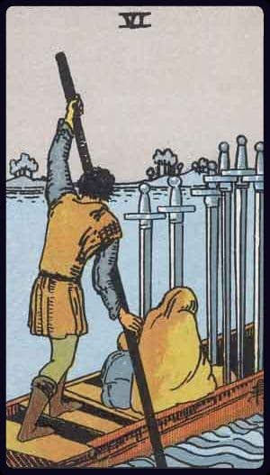 Six of Swords, Upright