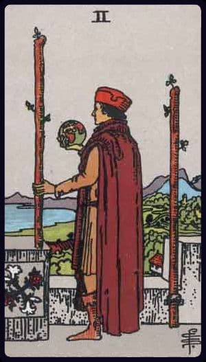 Two of Wands, Upright